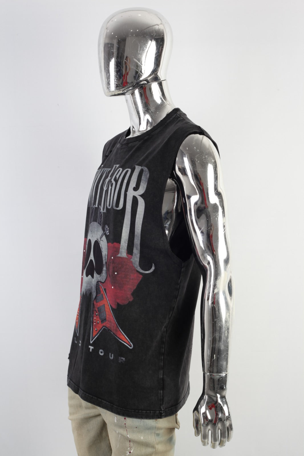 World Tour Sleeveless Tee — Black Rock Star Collection