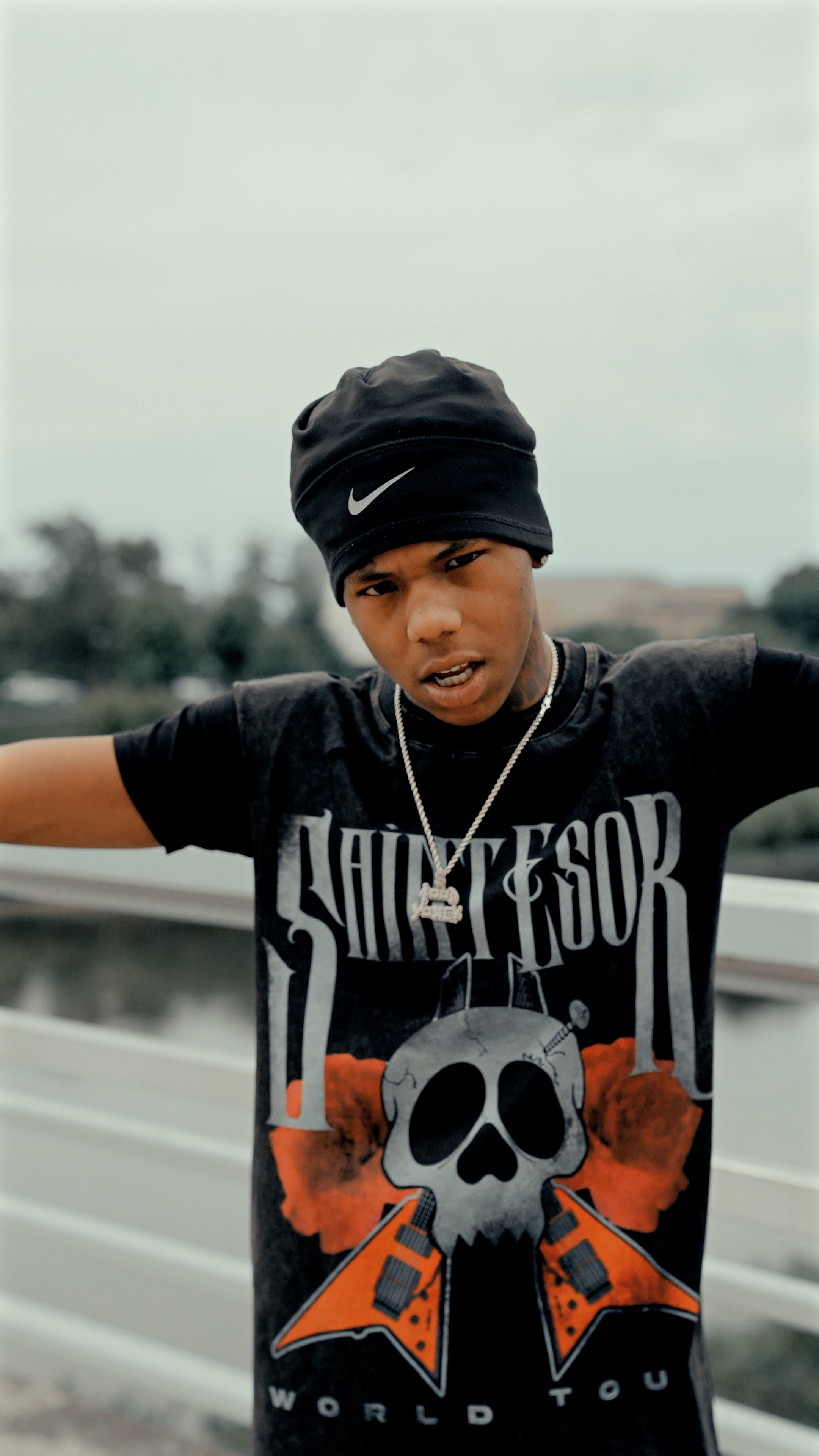 Saint Esor World Tour Sleeveless Tee worn on mannequin - back