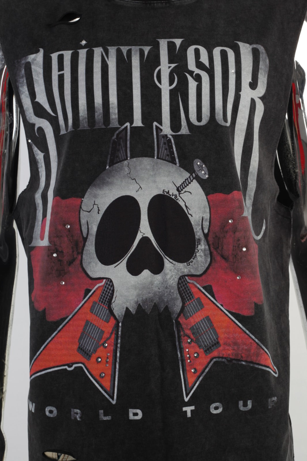 World Tour Sleeveless Tee — Black Rock Star Collection