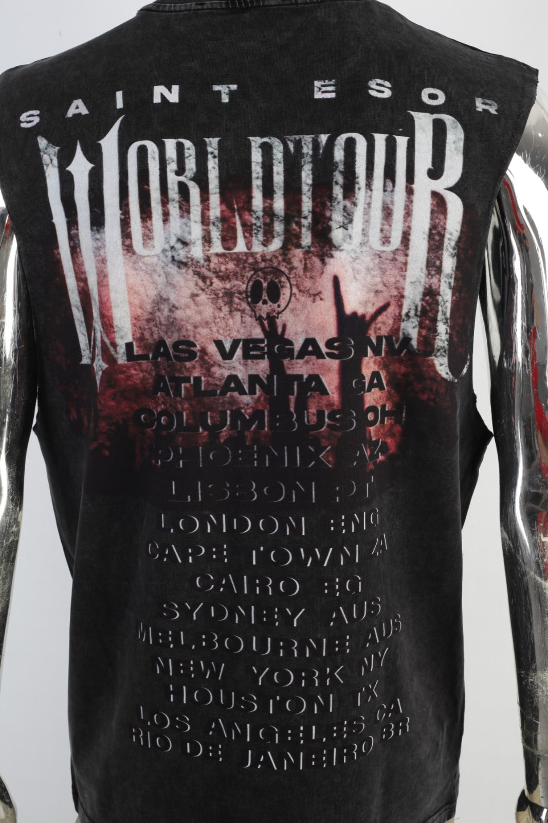 World Tour Sleeveless Tee — Black Rock Star Collection