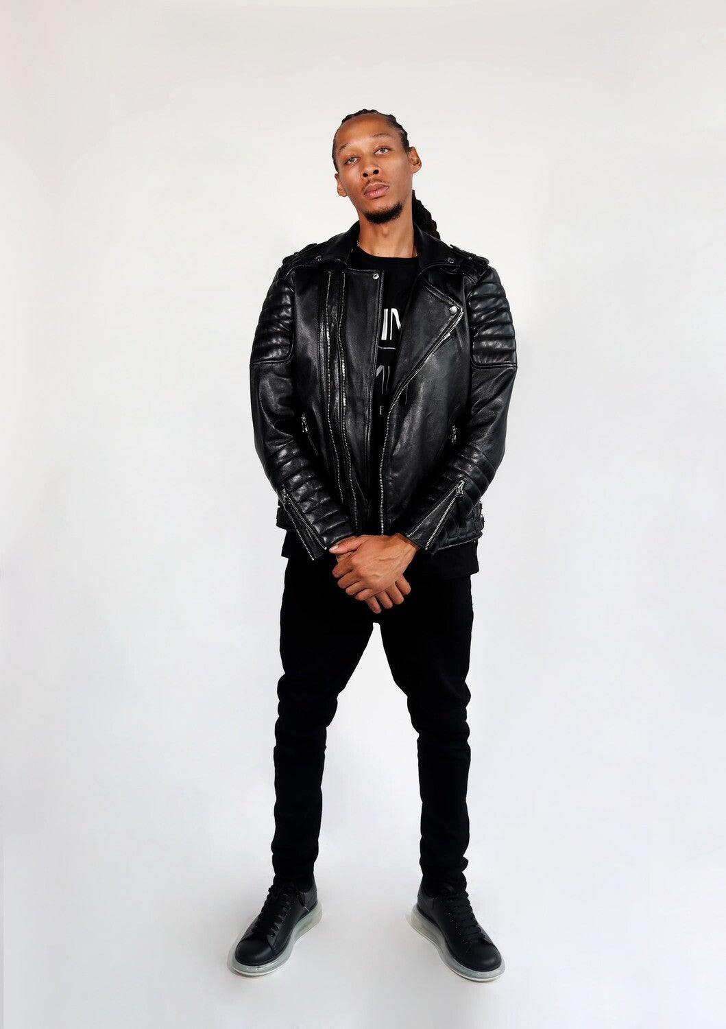 Graffiti Hand Painted Biker Jacket | Saint Esor