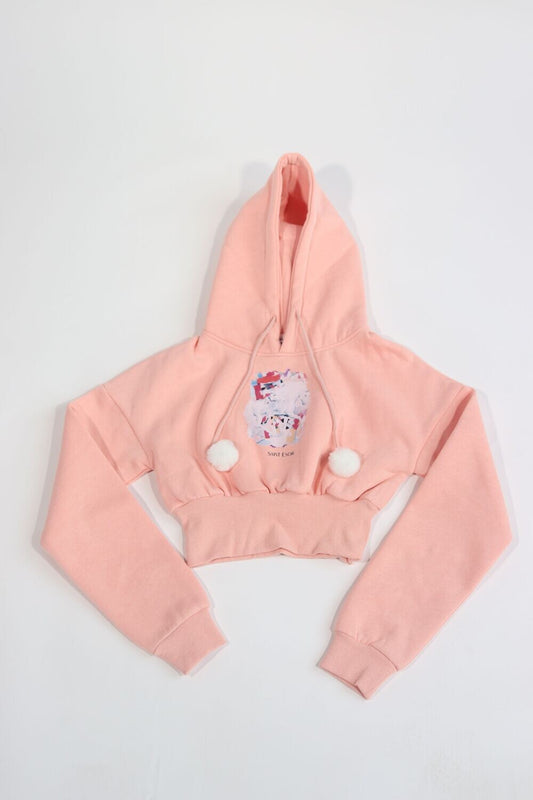 Unicorn Crop Top Hoodie | Saint Esor
