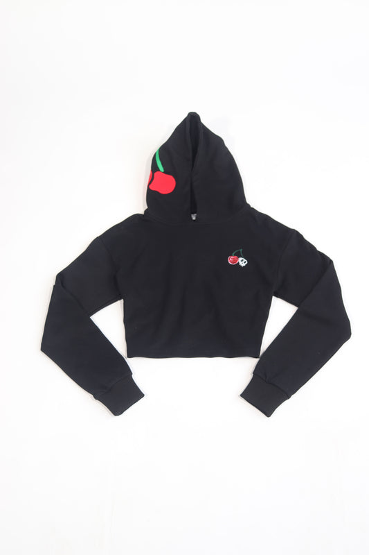 Cherry Crop Top Hoodie