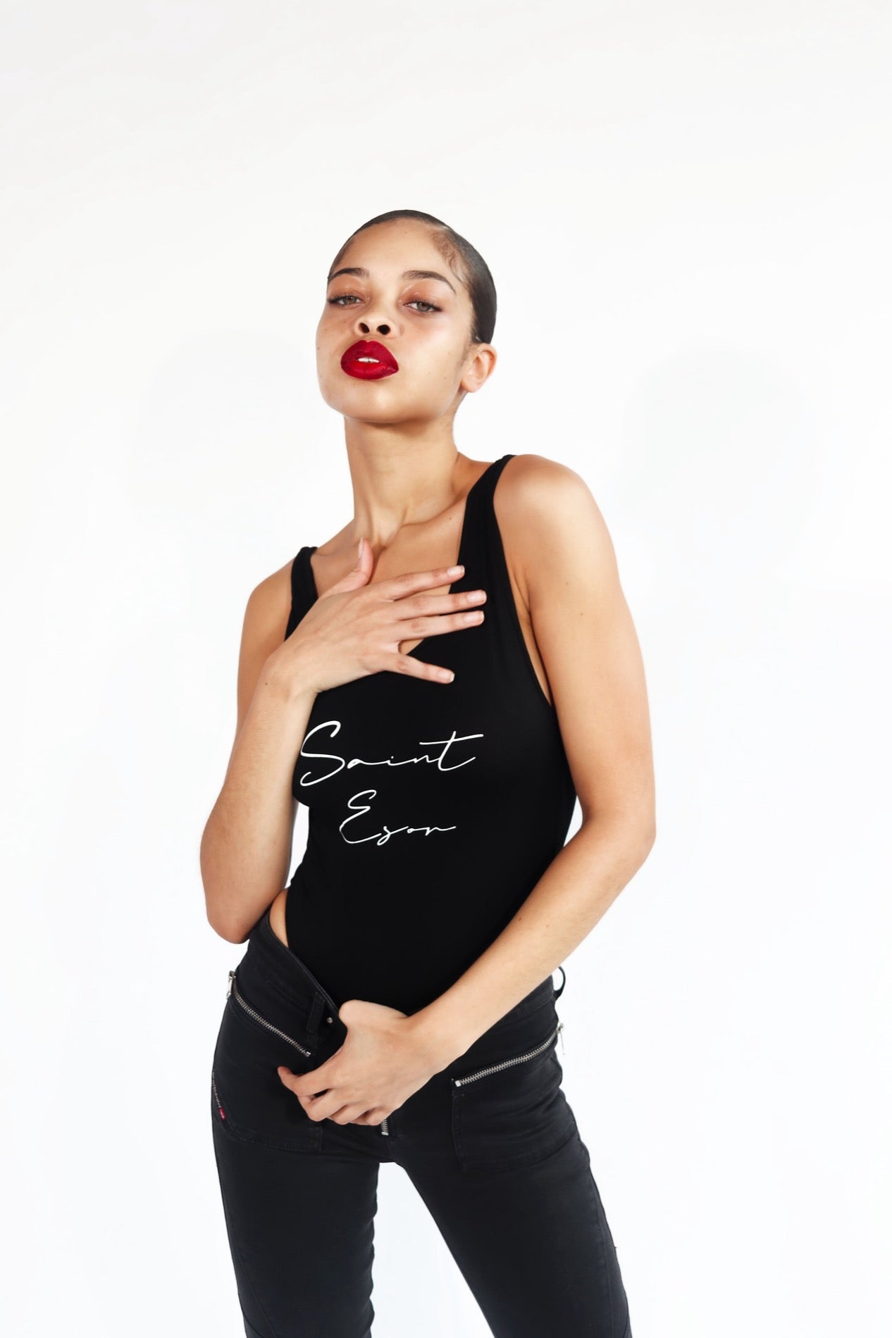 Saint Esor Script Bodysuit